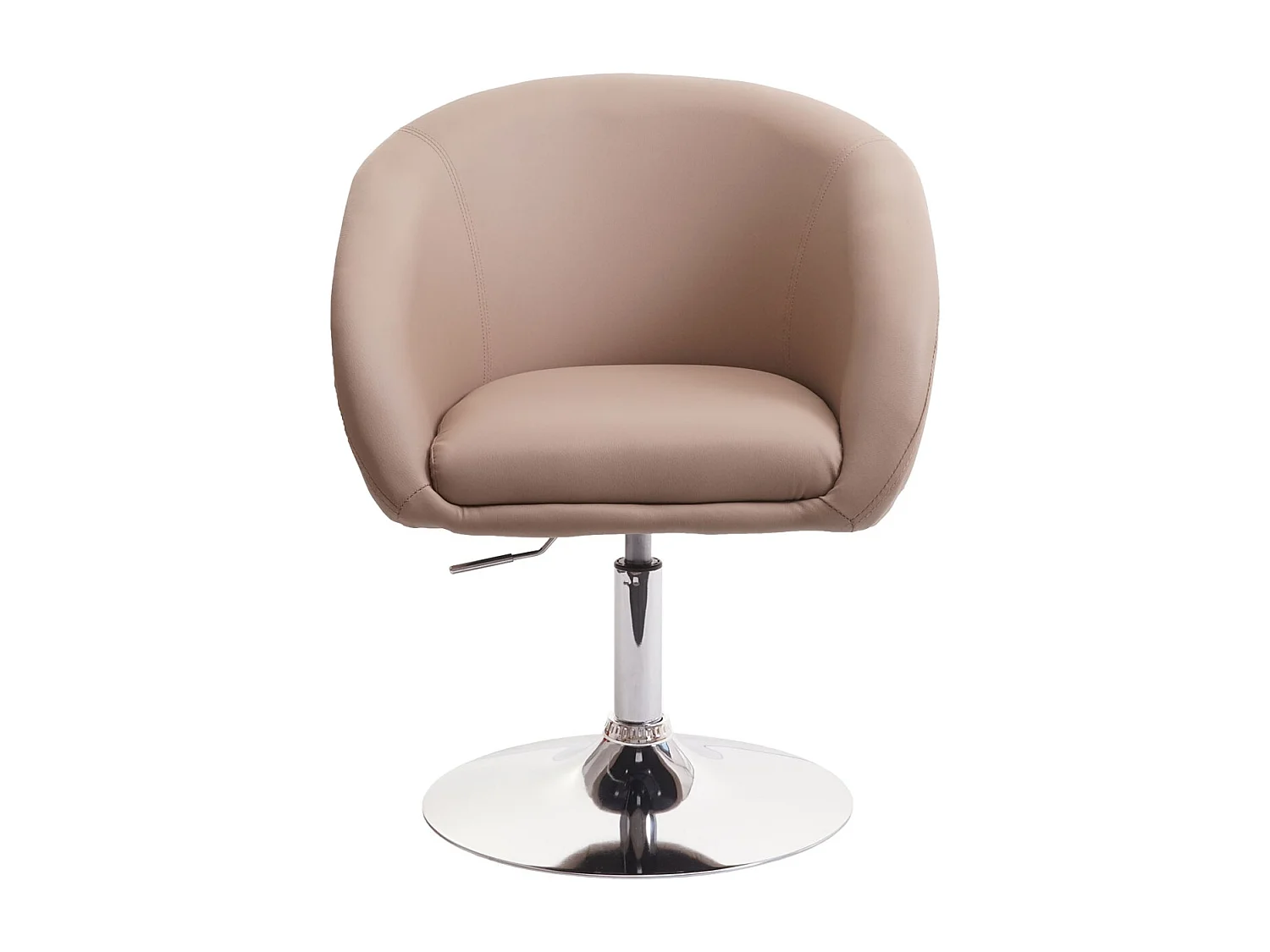 Esszimmerstuhl MCW-F19, Kunstleder taupe