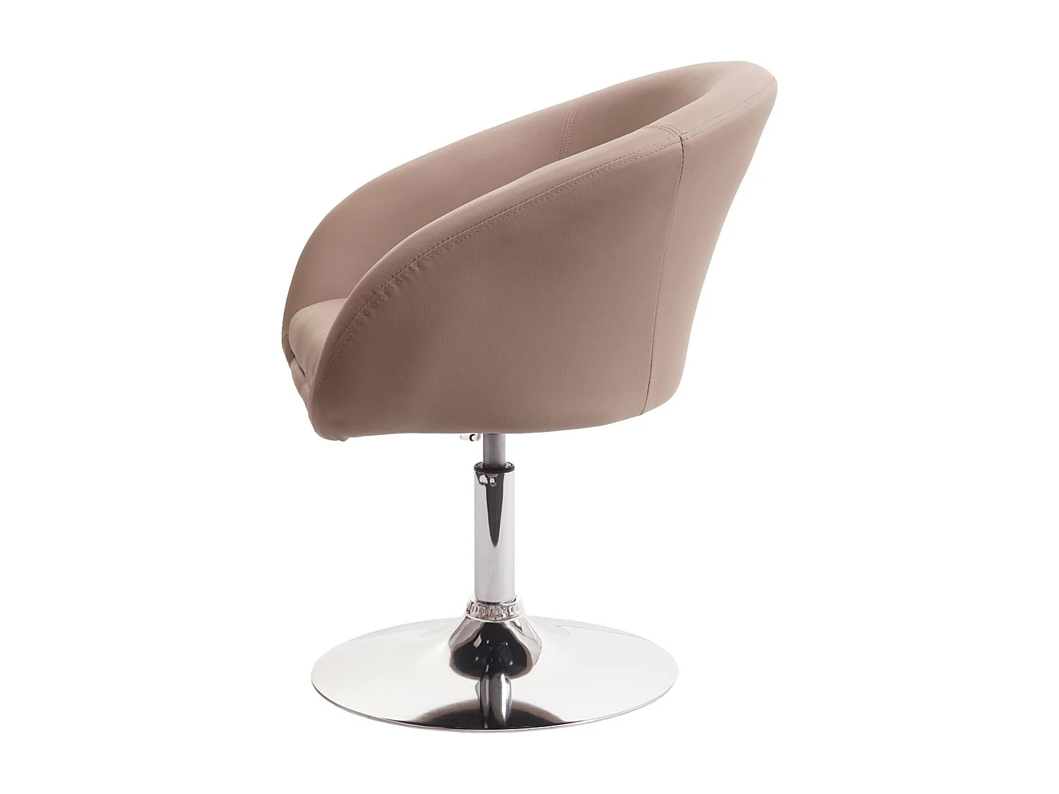 Esszimmerstuhl MCW-F19, Kunstleder taupe