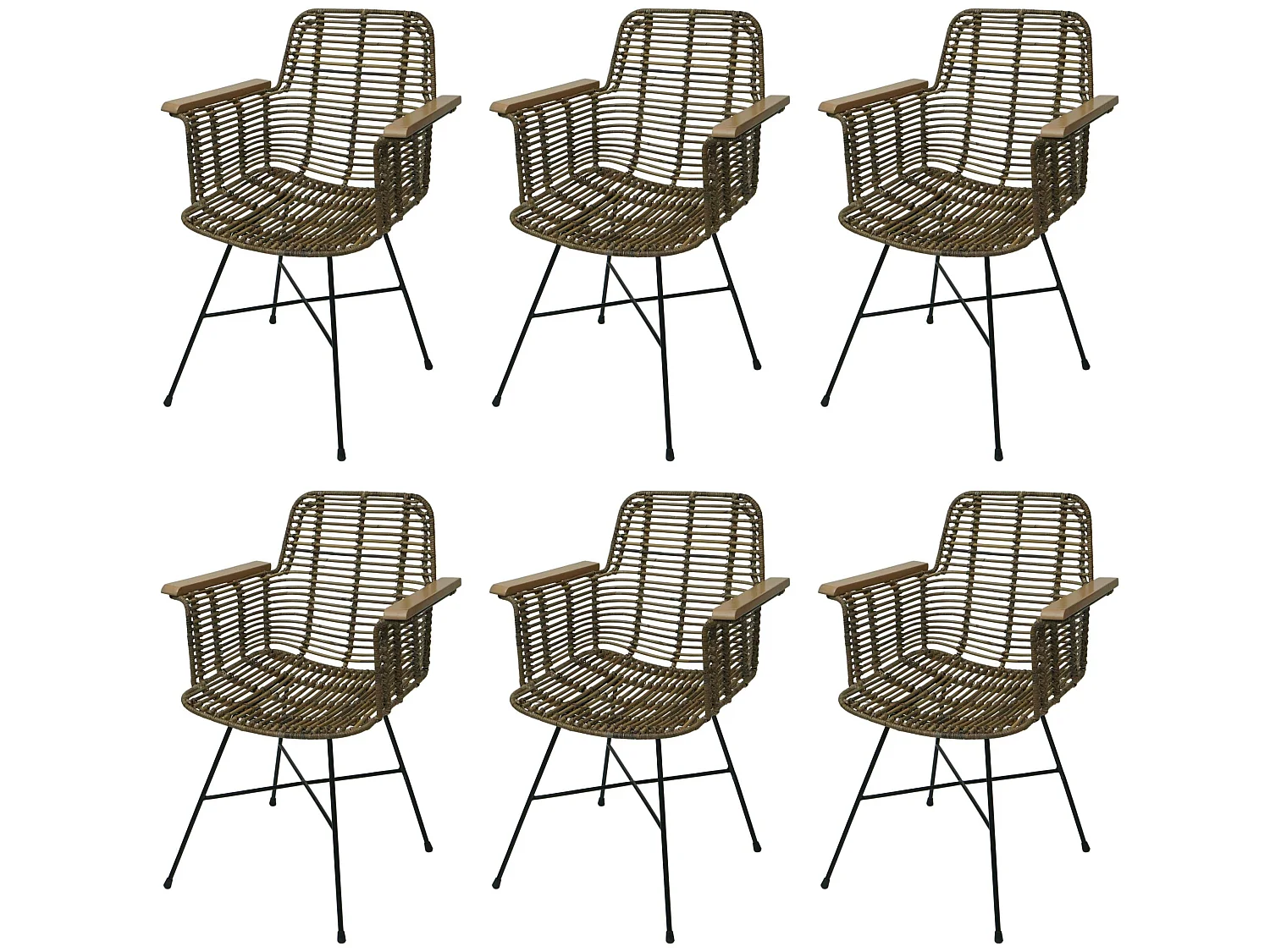 Chaise de salle à manger MCW-M29 (lot de 6)