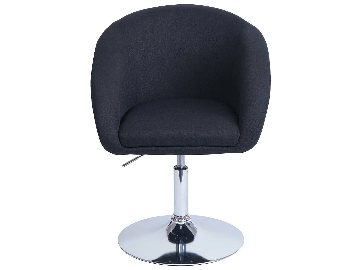 Chaise de salle à manger MCW-F19,  tissu/textile anthracite