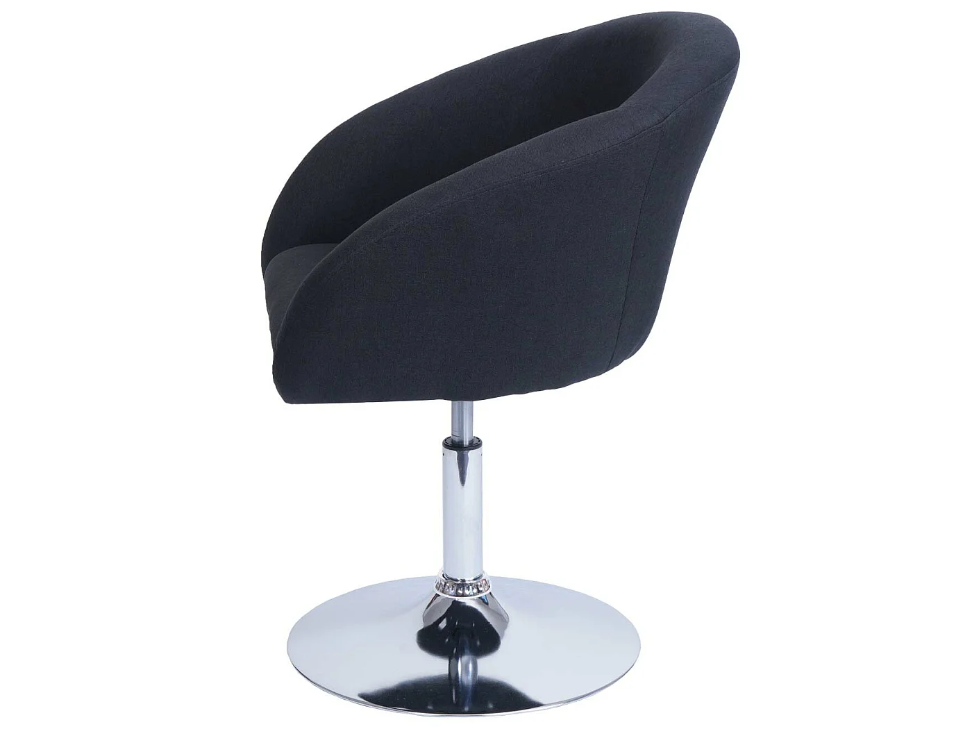 Chaise de salle à manger MCW-F19,  tissu/textile anthracite