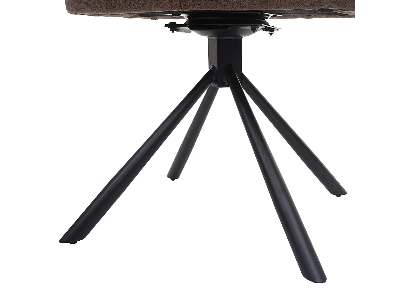 Chaise de salle à manger MCW-H71 (lot de 6) pivotante,  brun