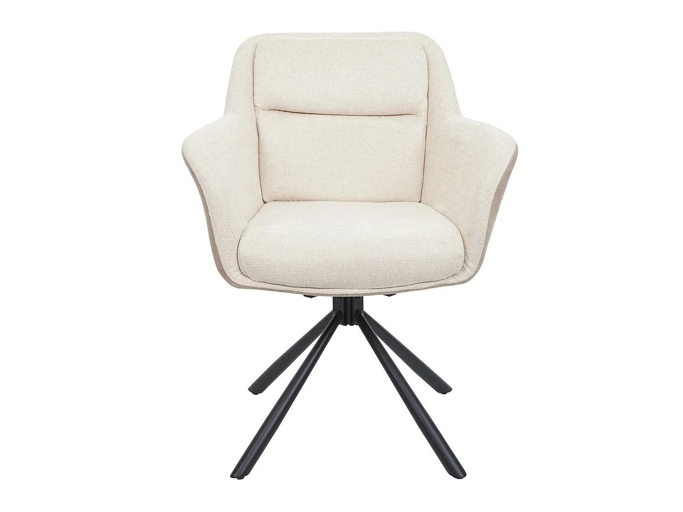 Chaise de salle à manger MCW-K33 (lot de 6),  similicuir, crème