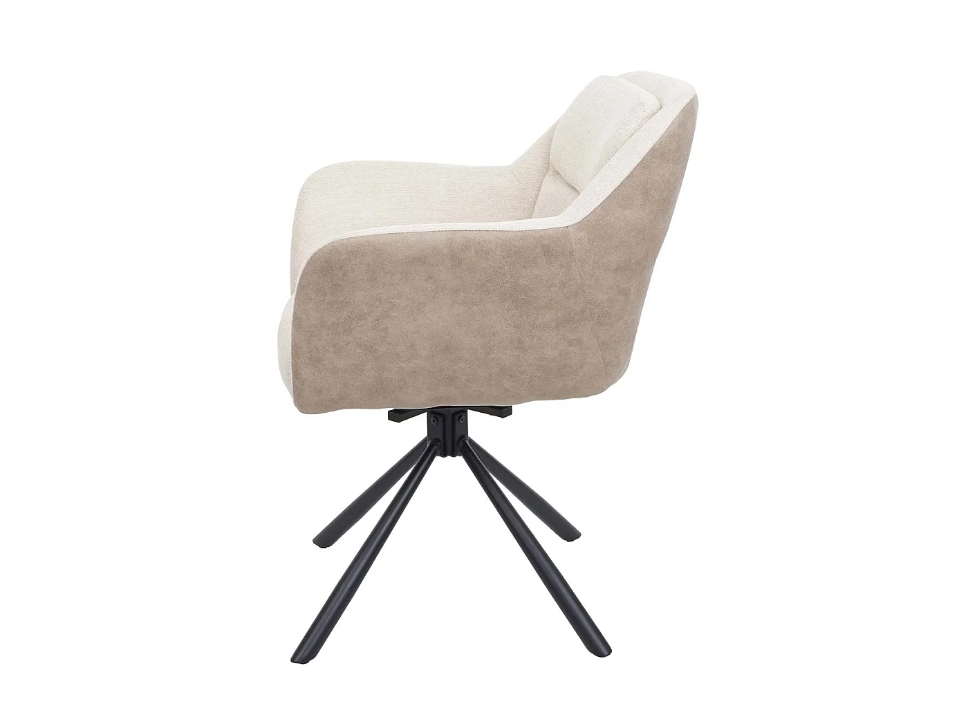 Chaise de salle à manger MCW-K33 (lot de 6),  similicuir, crème
