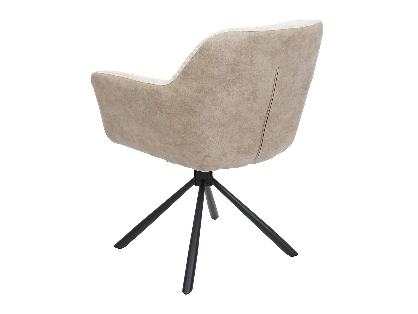 Chaise de salle à manger MCW-K33 (lot de 6),  similicuir, crème