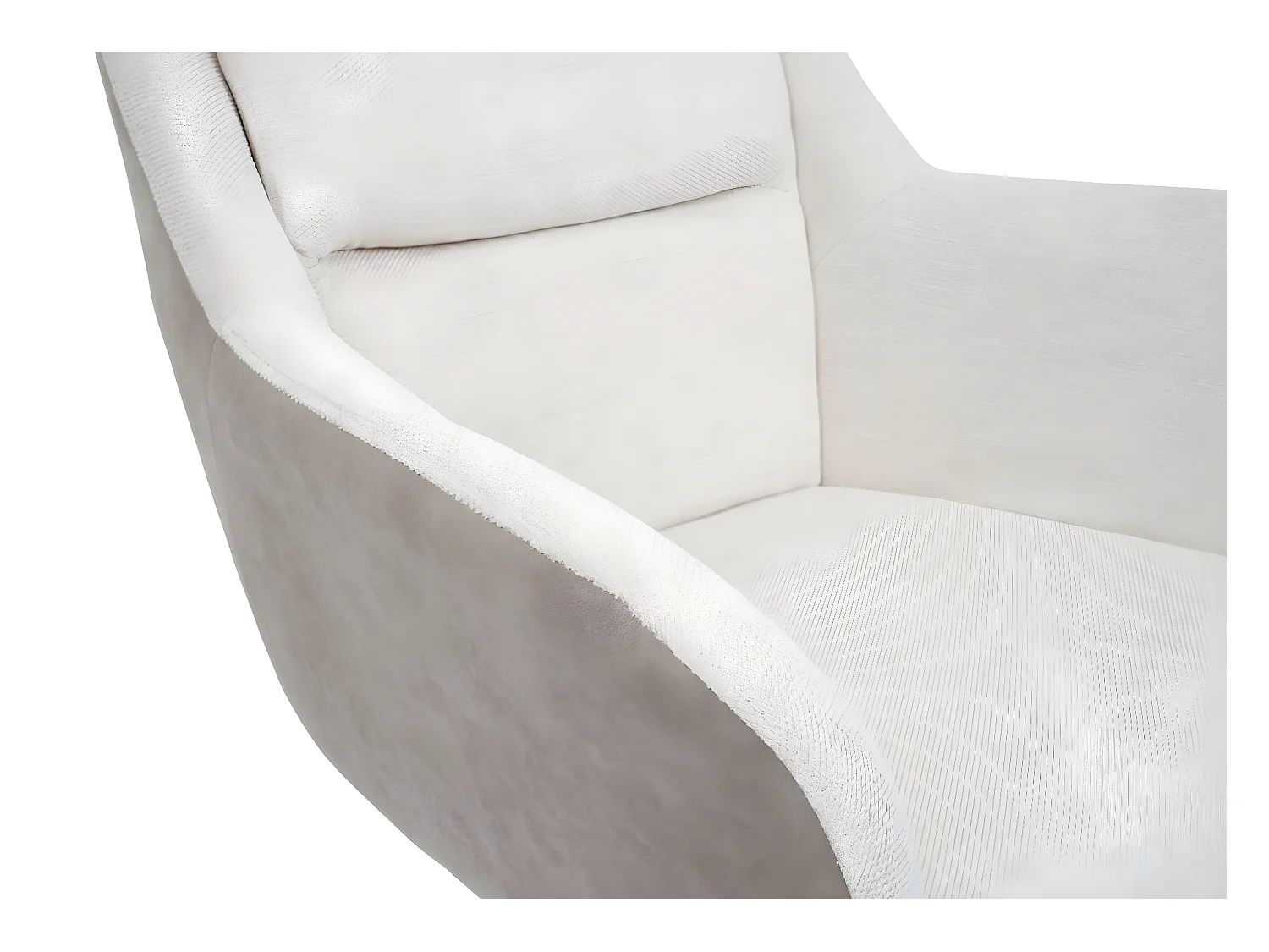 Chaise de salle à manger MCW-K33 (lot de 6),  similicuir, crème