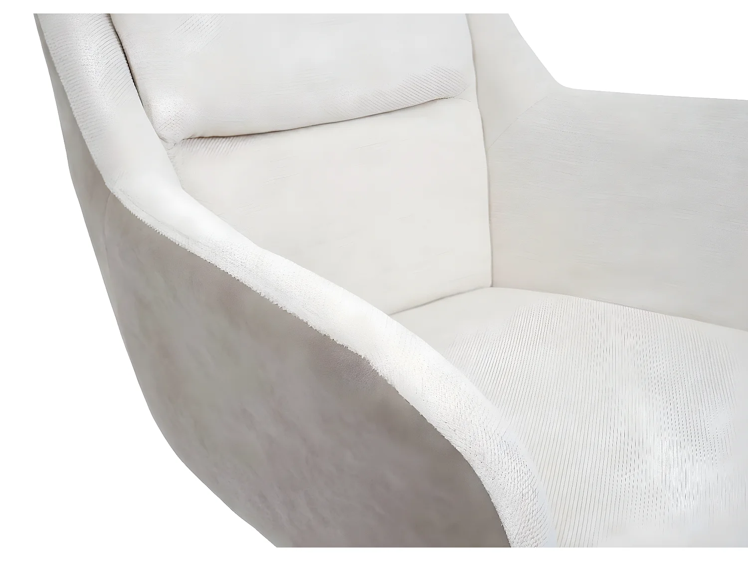 Chaise de salle à manger MCW-K33 (lot de 6),  similicuir, crème