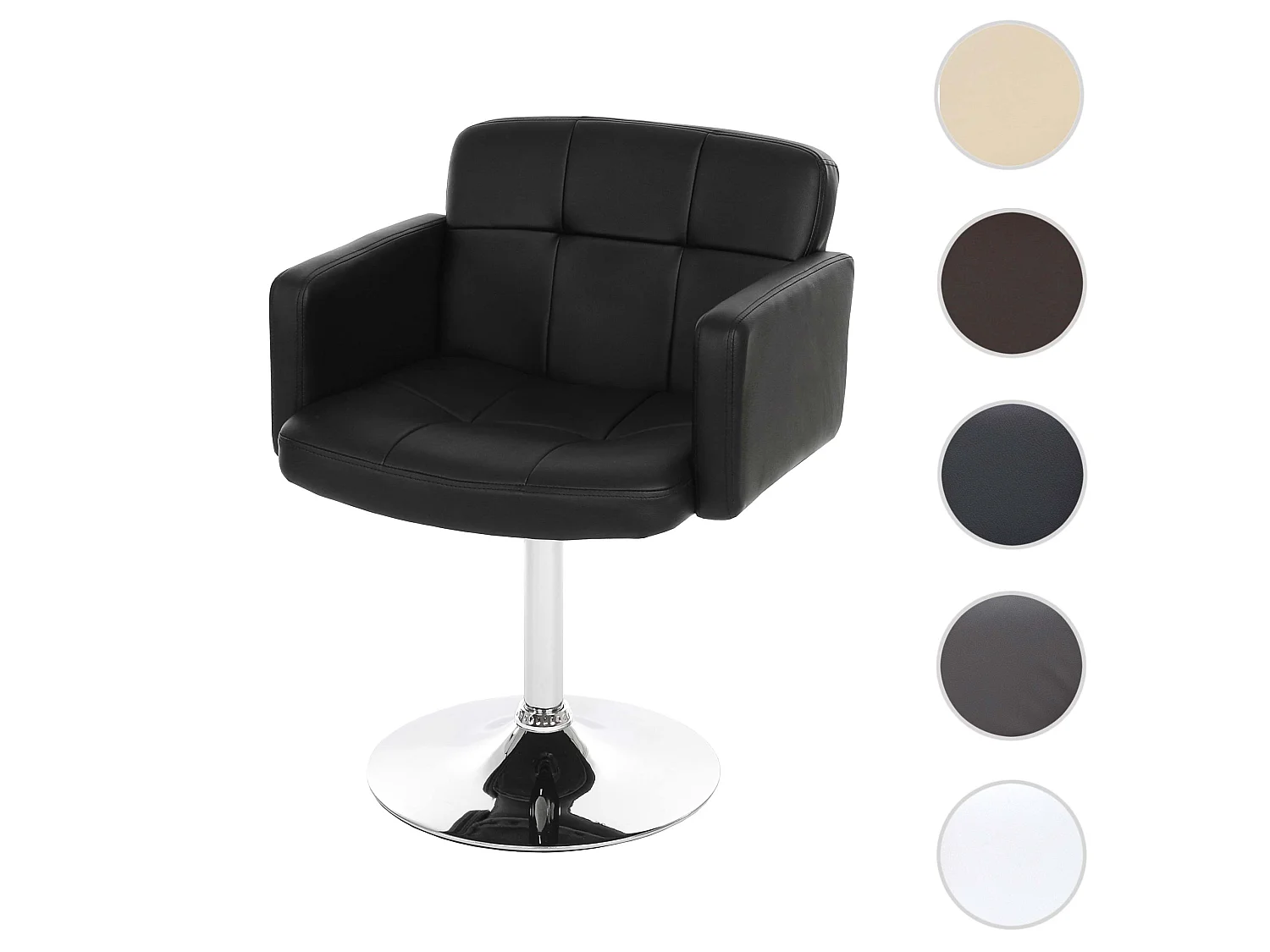 Chaise de salle à manger Houston,  noir