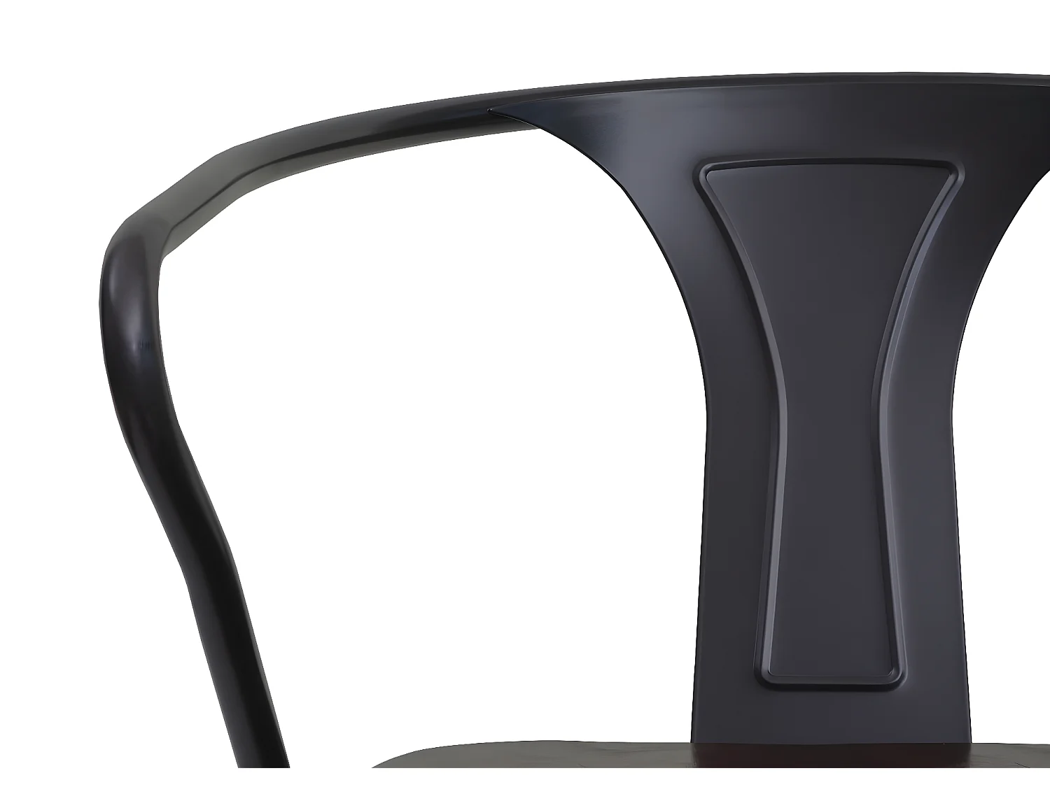 Eetkamerstoel MCW-H10d (set van 2),  zwart-bruin