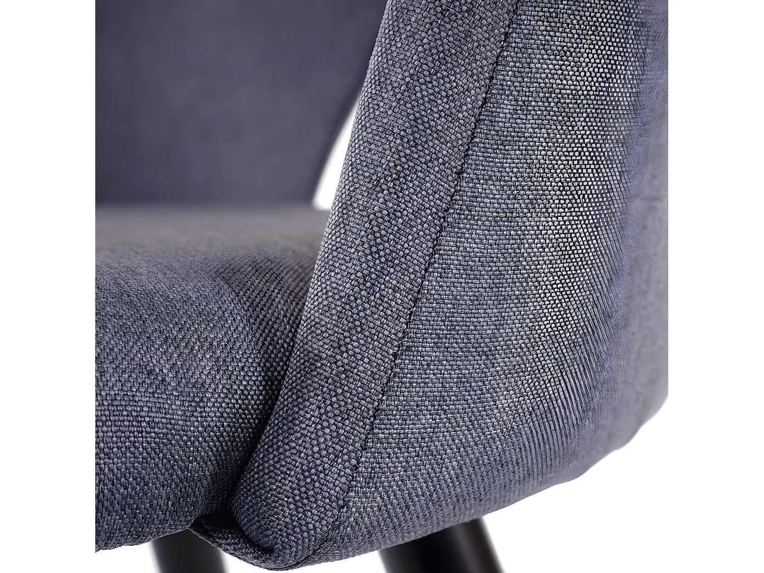 Chaise de salle à manger MCW-D73 (lot de 4),  gris foncé