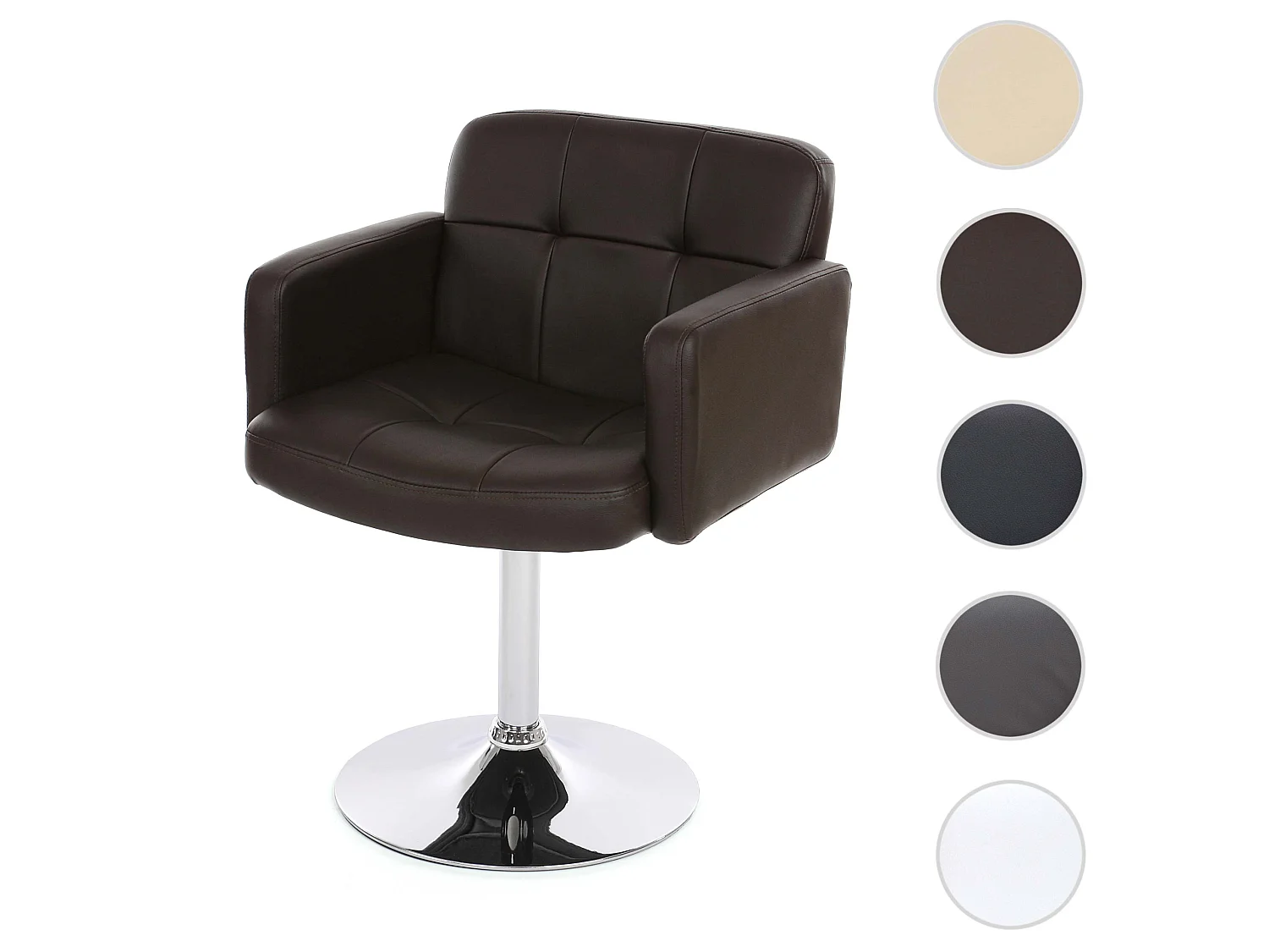 Chaise de salle à manger Houston,  marron