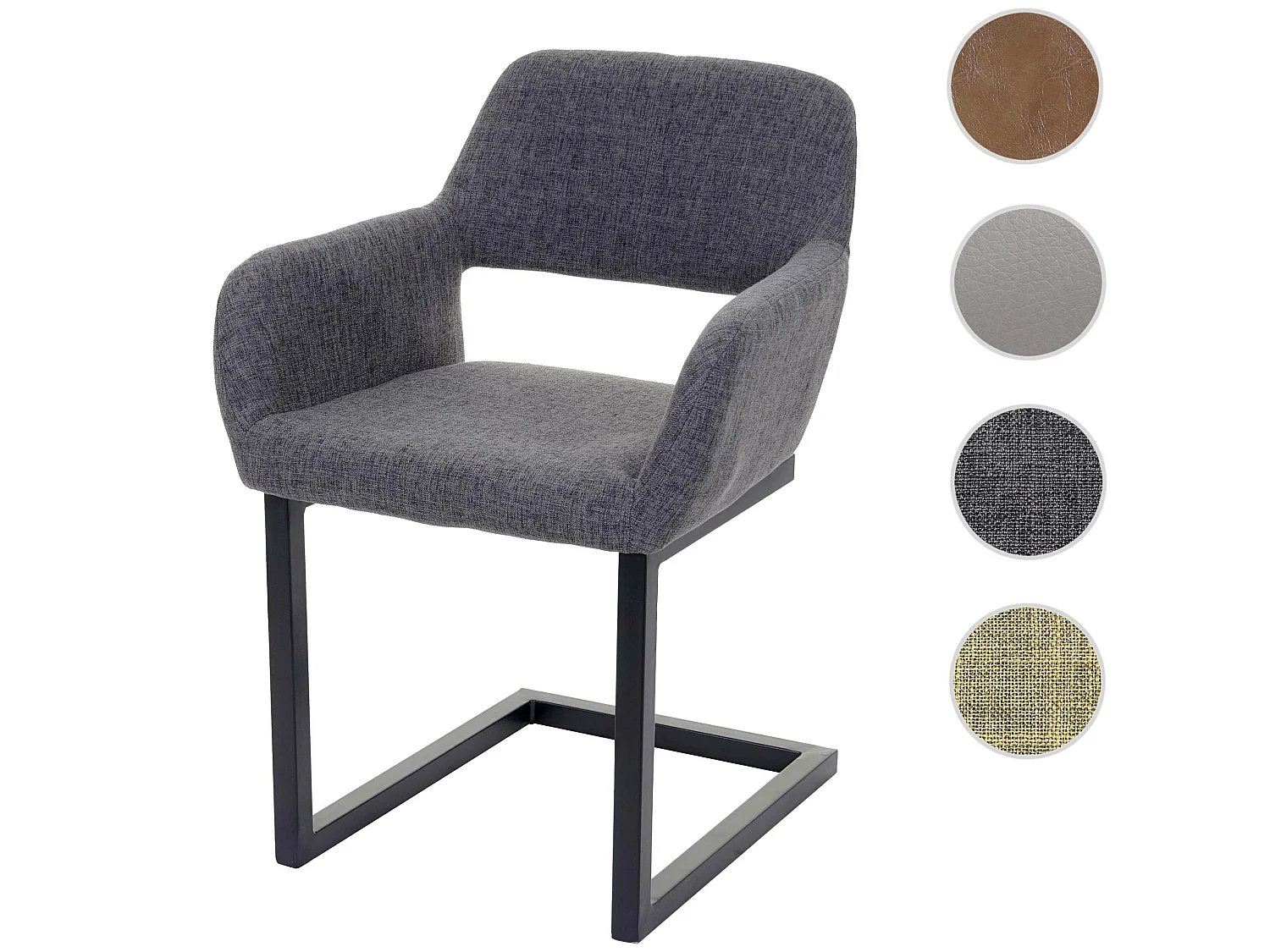 Krzesło do jadalni MCW-A50 II,  tkanina, szary