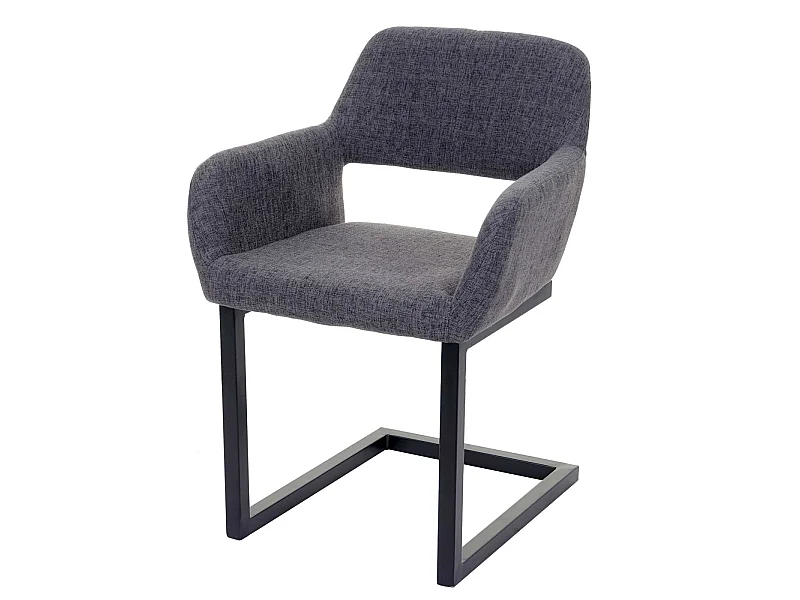 Chaise de salle à manger MCW-A50 II,  tissu, gris