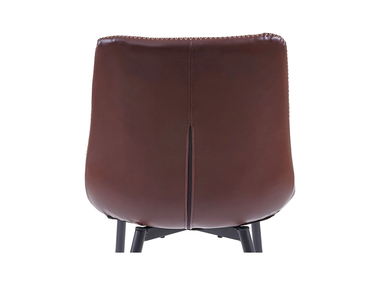 Chaise de salle à manger MCW-E56 (lot de 2),  similicuir, marron