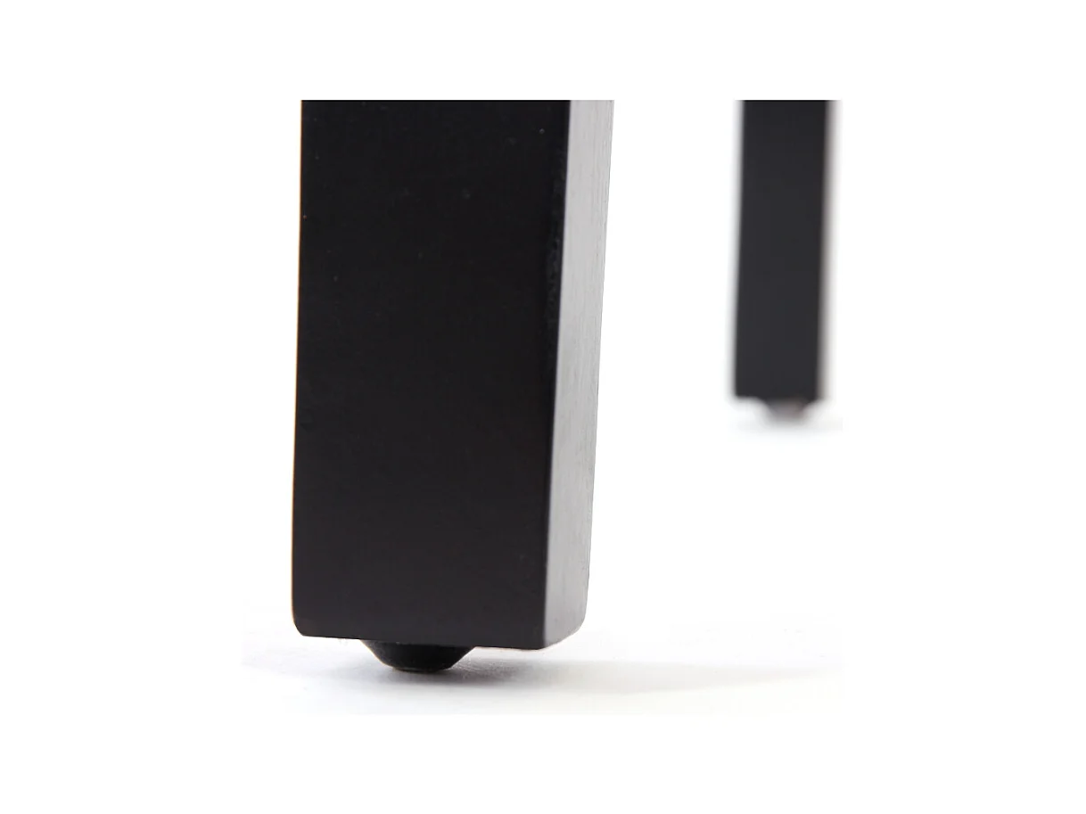 Littau script eetkamerstoel (set van 4),  textiel, crème-beige, donkere poten