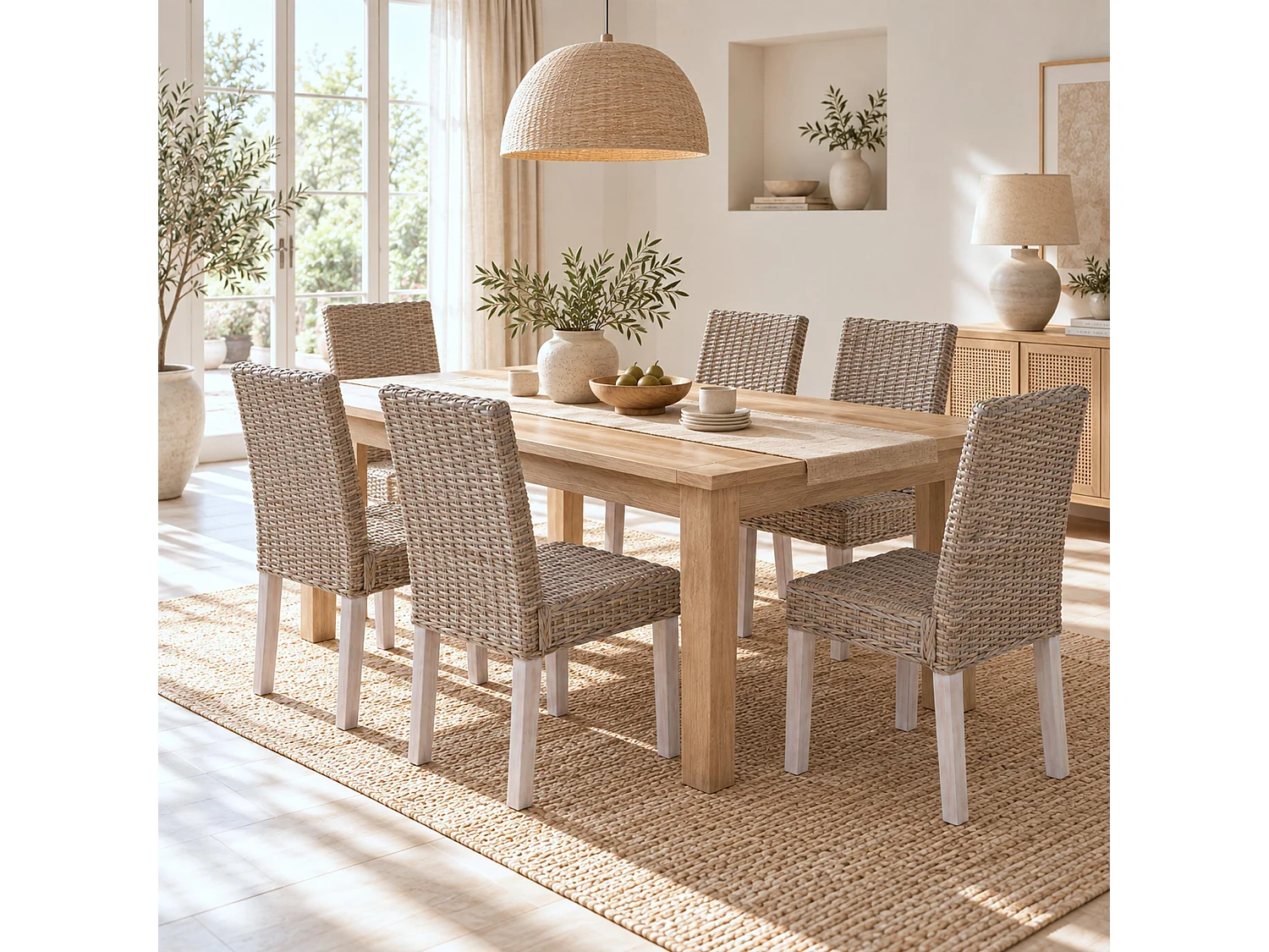 Cadeira de sala de jantar Littau (conjunto de 6)