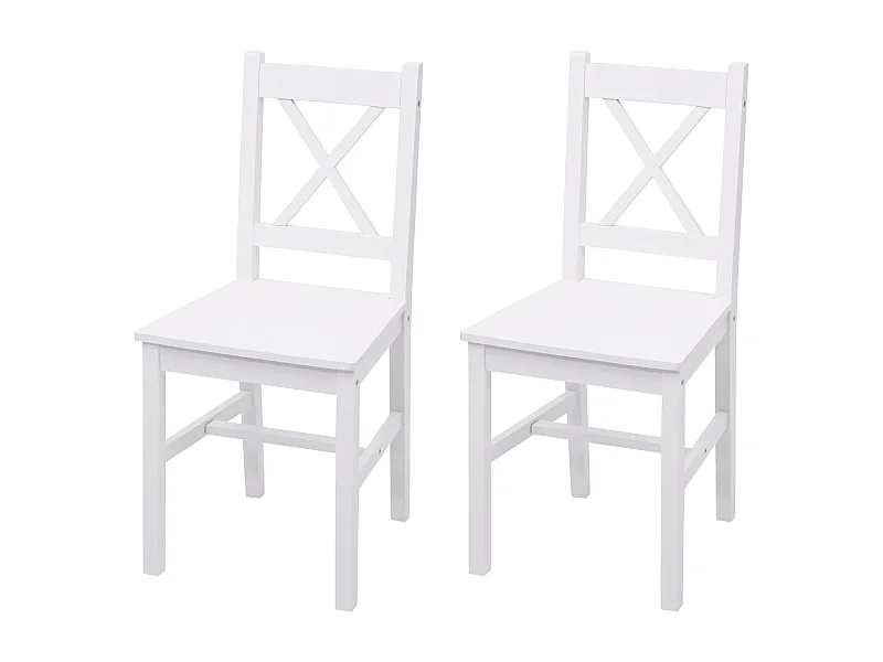 Cadeira de jantar MCW-F77 (conjunto de 2),  branco