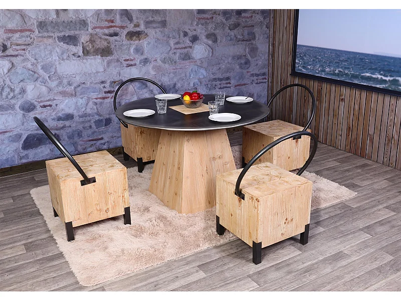 4er-Set Esszimmerstuhl MCW-L76