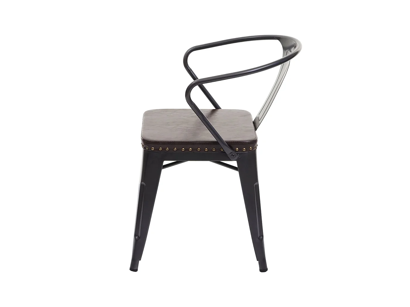 Esszimmerstuhl MCW-H10d (4er-Set), Schwarz-braun