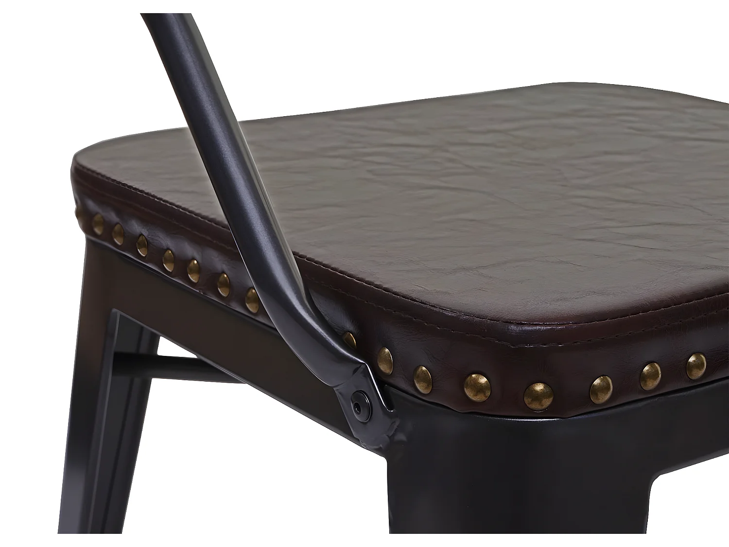 Esszimmerstuhl MCW-H10d (4er-Set), Schwarz-braun