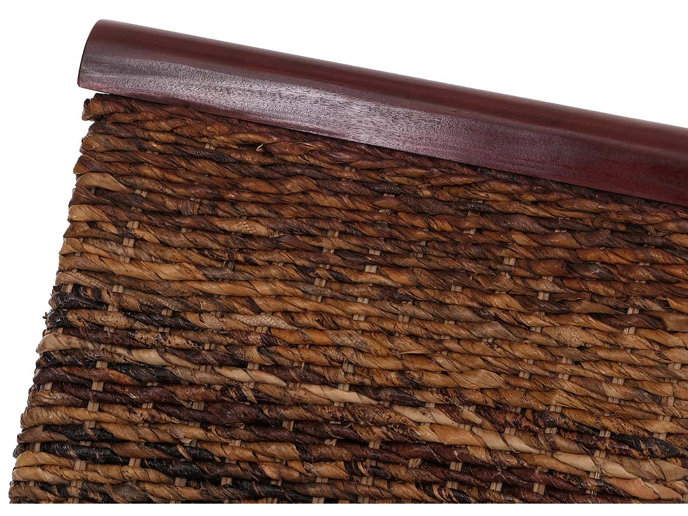 Chaise de salle à manger Manfredonia (lot de 6), Lot de 6 chaises M45, banane tressée, 47x54x93cn, pieds marrons