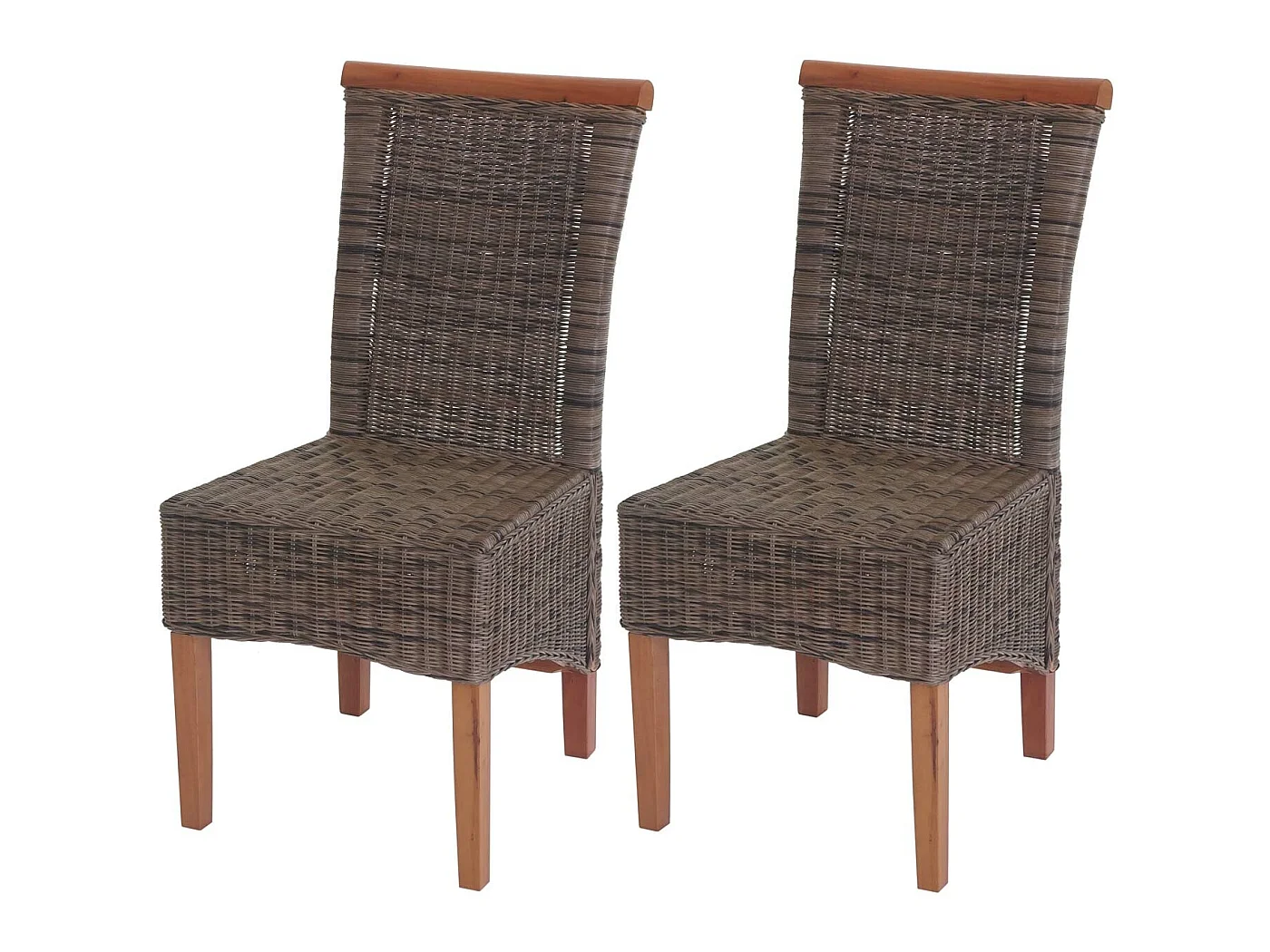 Chaise de salle à manger Sinio (lot de 2),  sans coussin