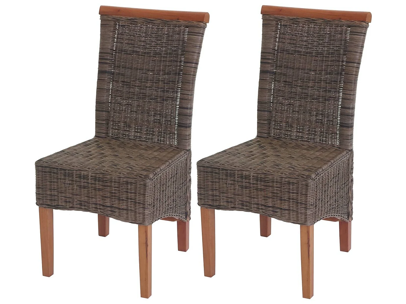 Chaise de salle à manger Sinio (lot de 2),  sans coussin