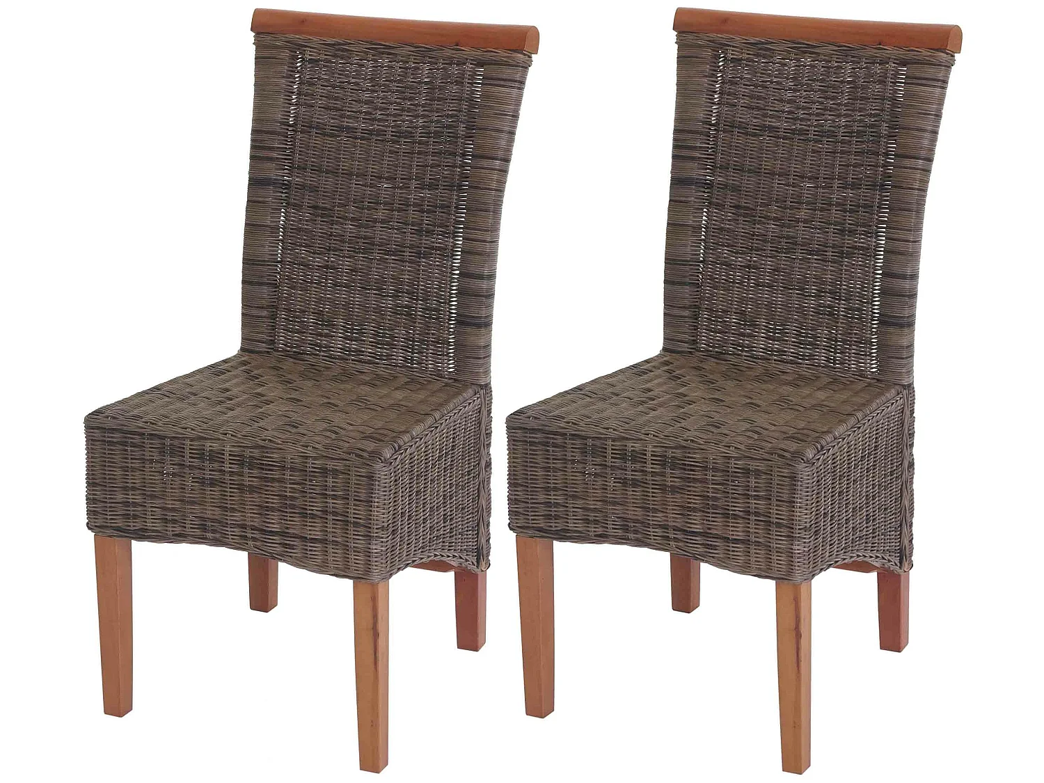 Chaise de salle à manger Sinio (lot de 2),  sans coussin