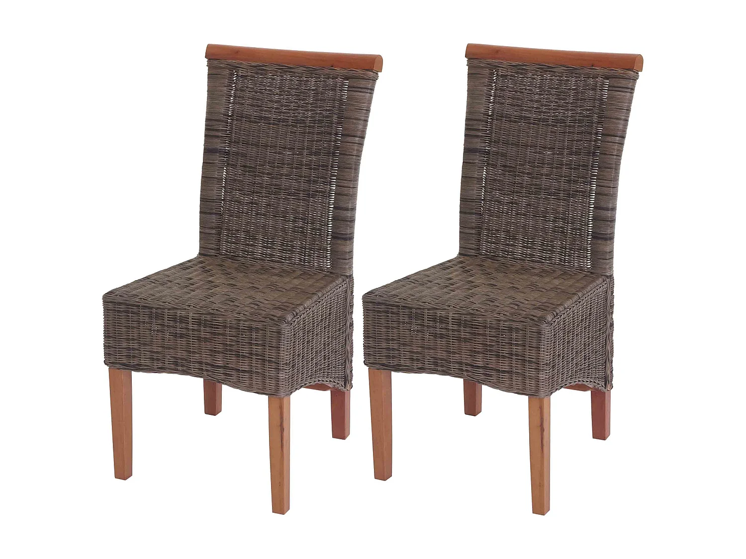 Chaise de salle à manger Sinio (lot de 2),  sans coussin