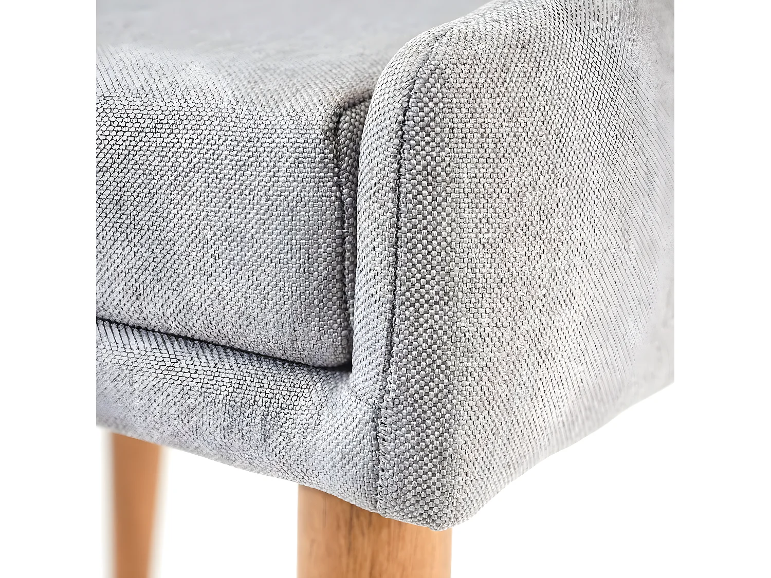 Chaise de salle à manger MCW-B44 II (lot de 2),  tissu gris