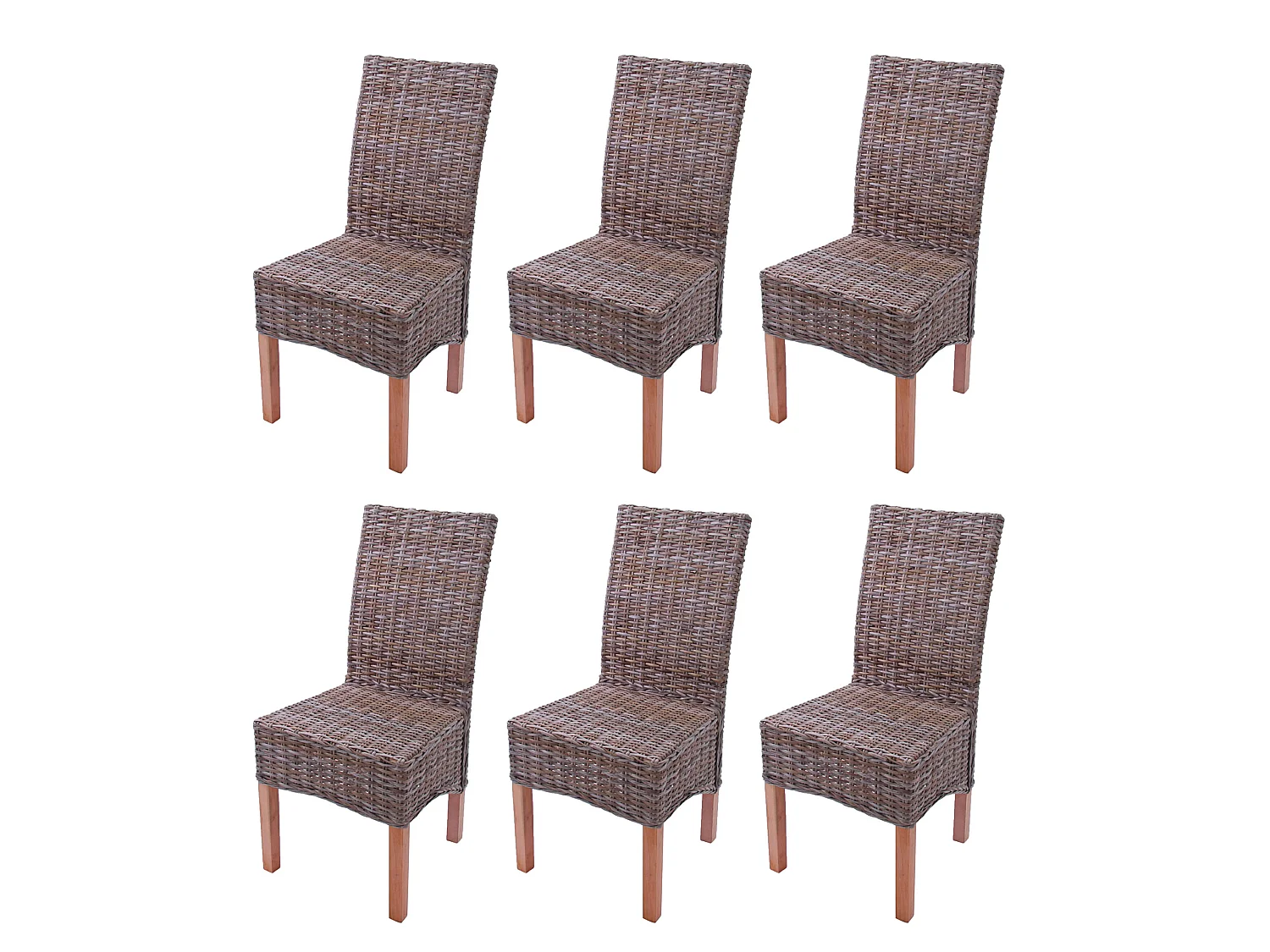 Chaise de salle à manger Var (lot de 6),  sans coussins