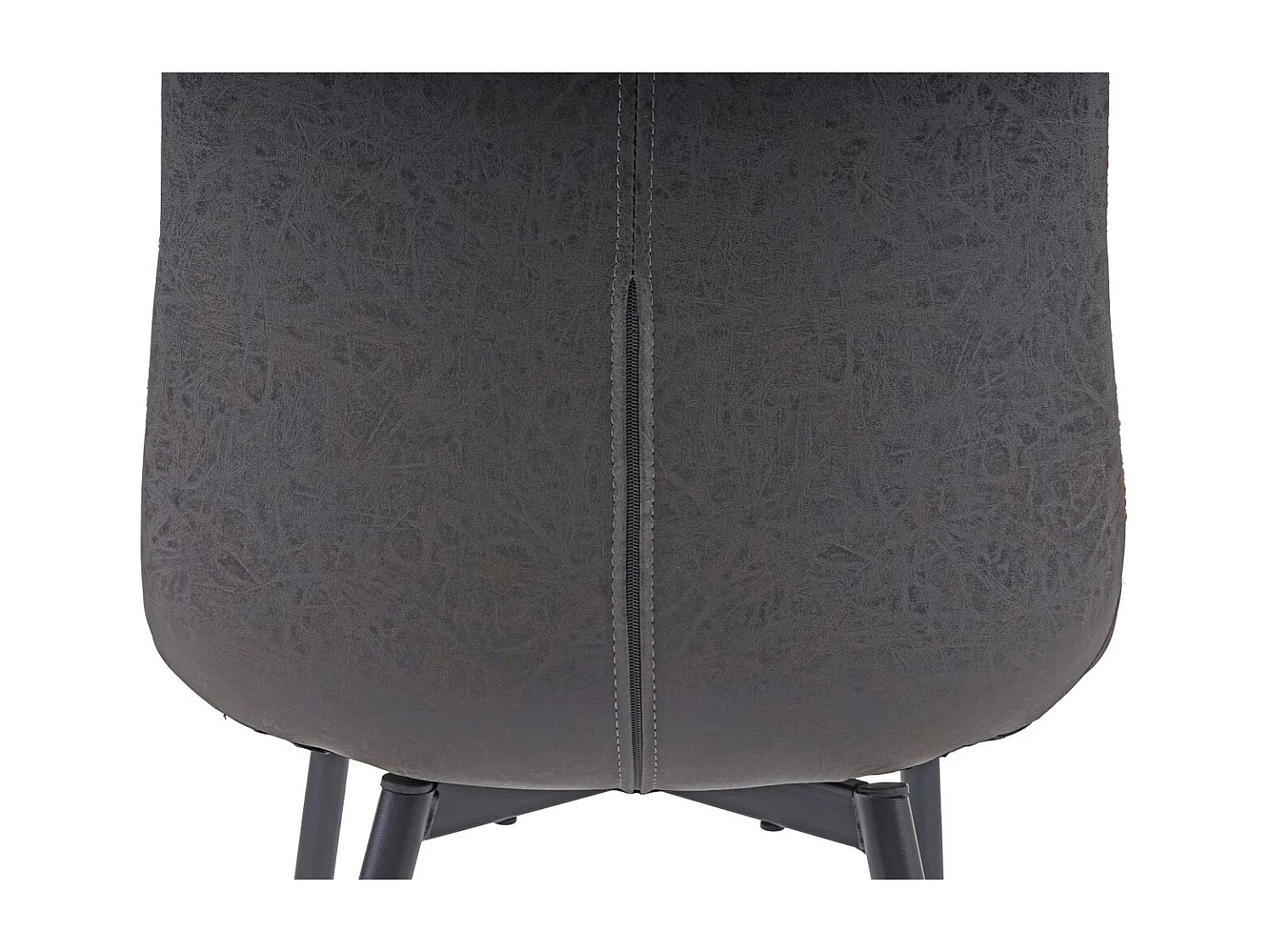 Eetkamerstoel MCW-E56 (set van 6),  imitatie suède donkergrijs