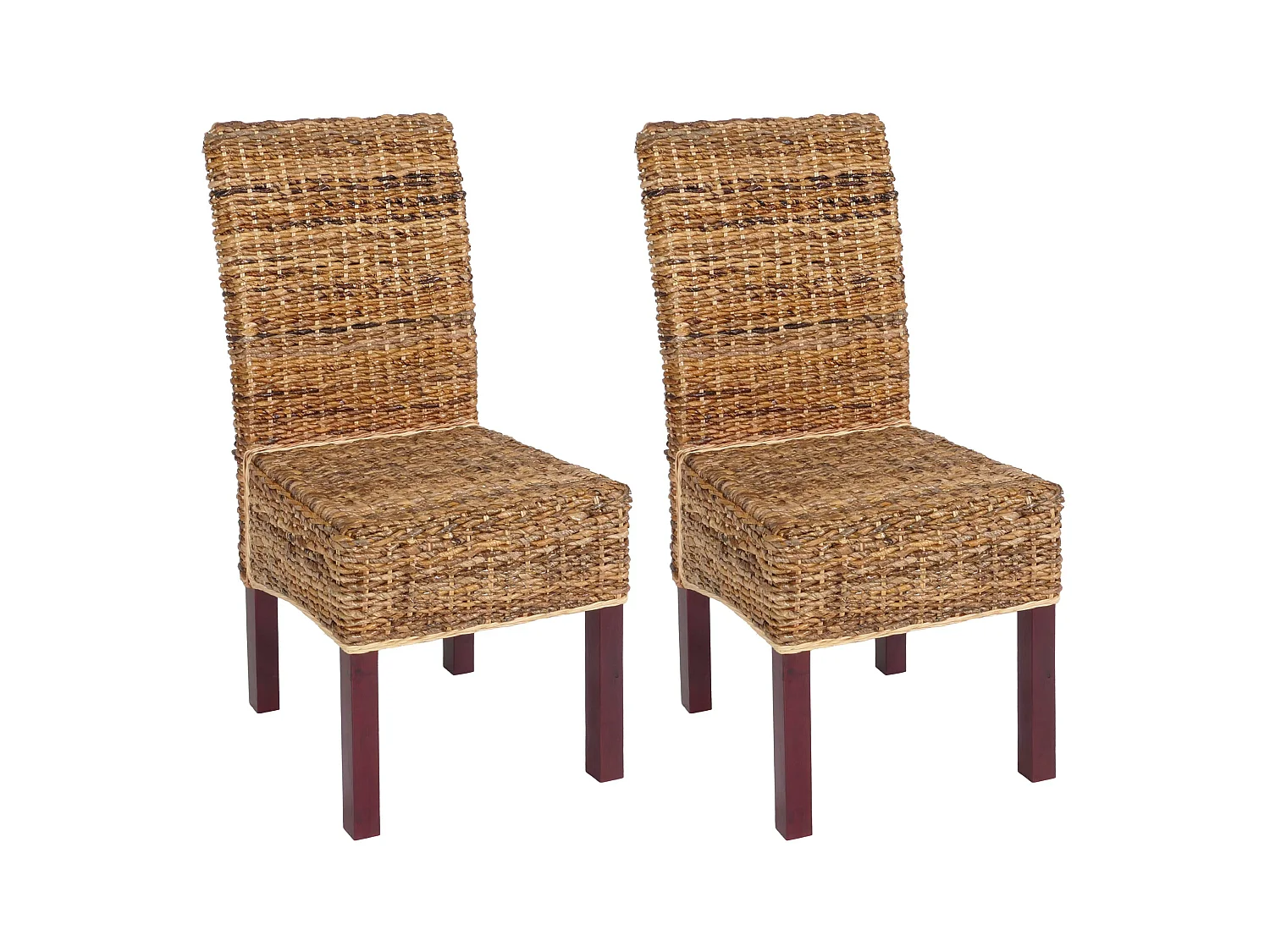Chaise de salle à manger Loiret (lot de 2),  pieds marrons