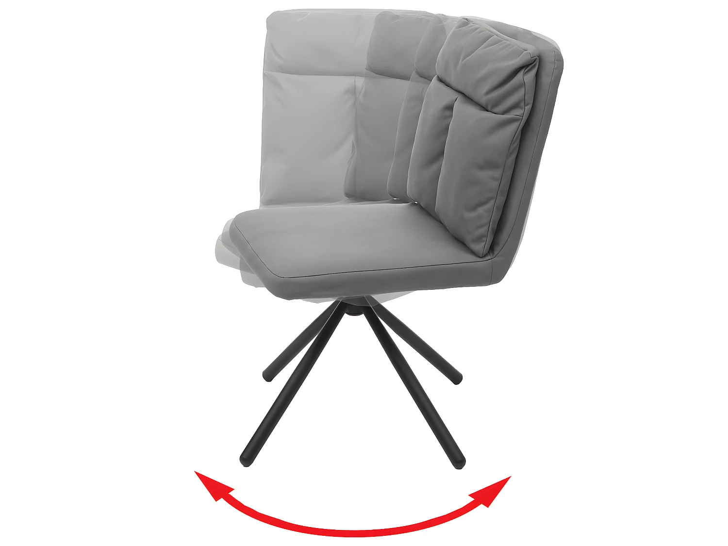 Chaise de salle à manger MCW-G58,  gris