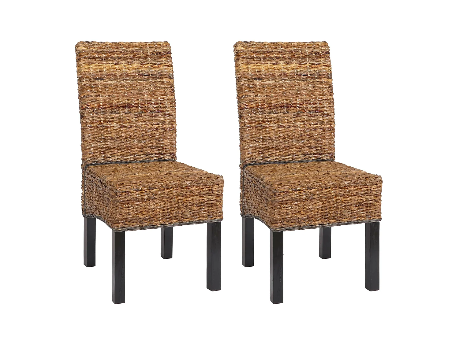 Chaise de salle à manger Loiret (lot de 2),  pieds foncés