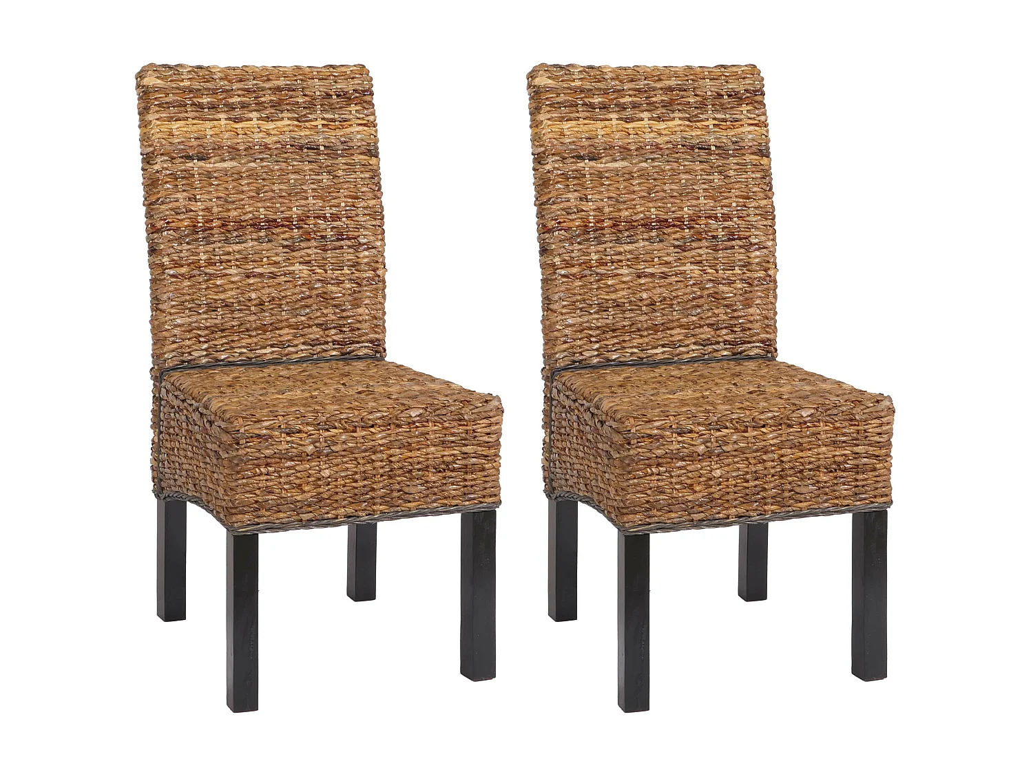 Chaise de salle à manger Loiret (lot de 2),  pieds foncés