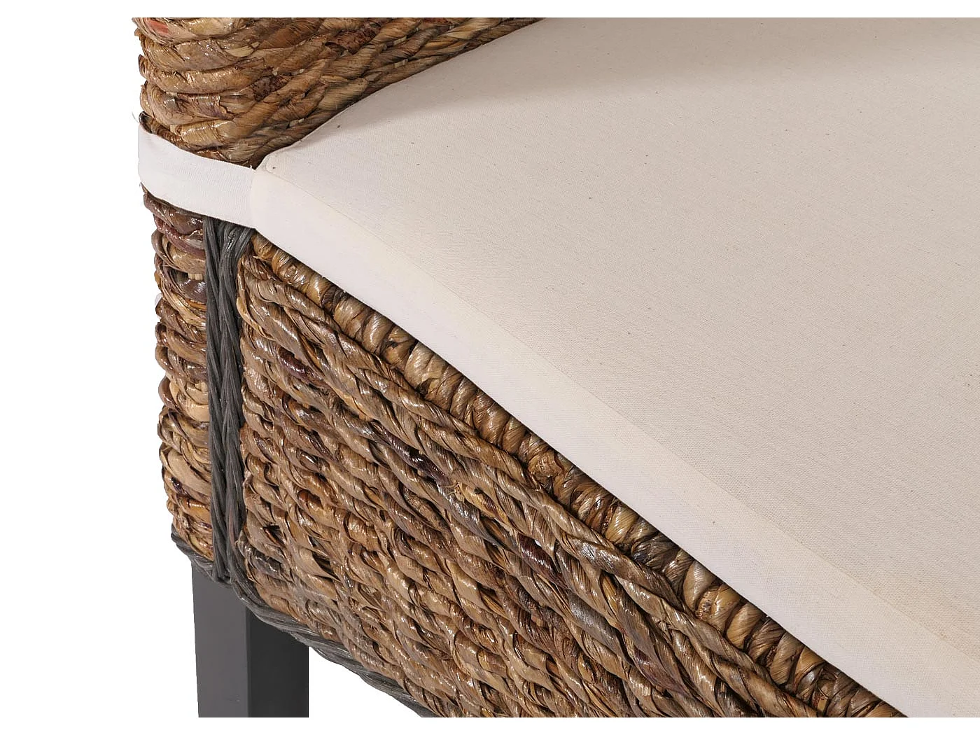 Chaise de salle à manger Loiret (lot de 6),  pieds foncés, avec coussins