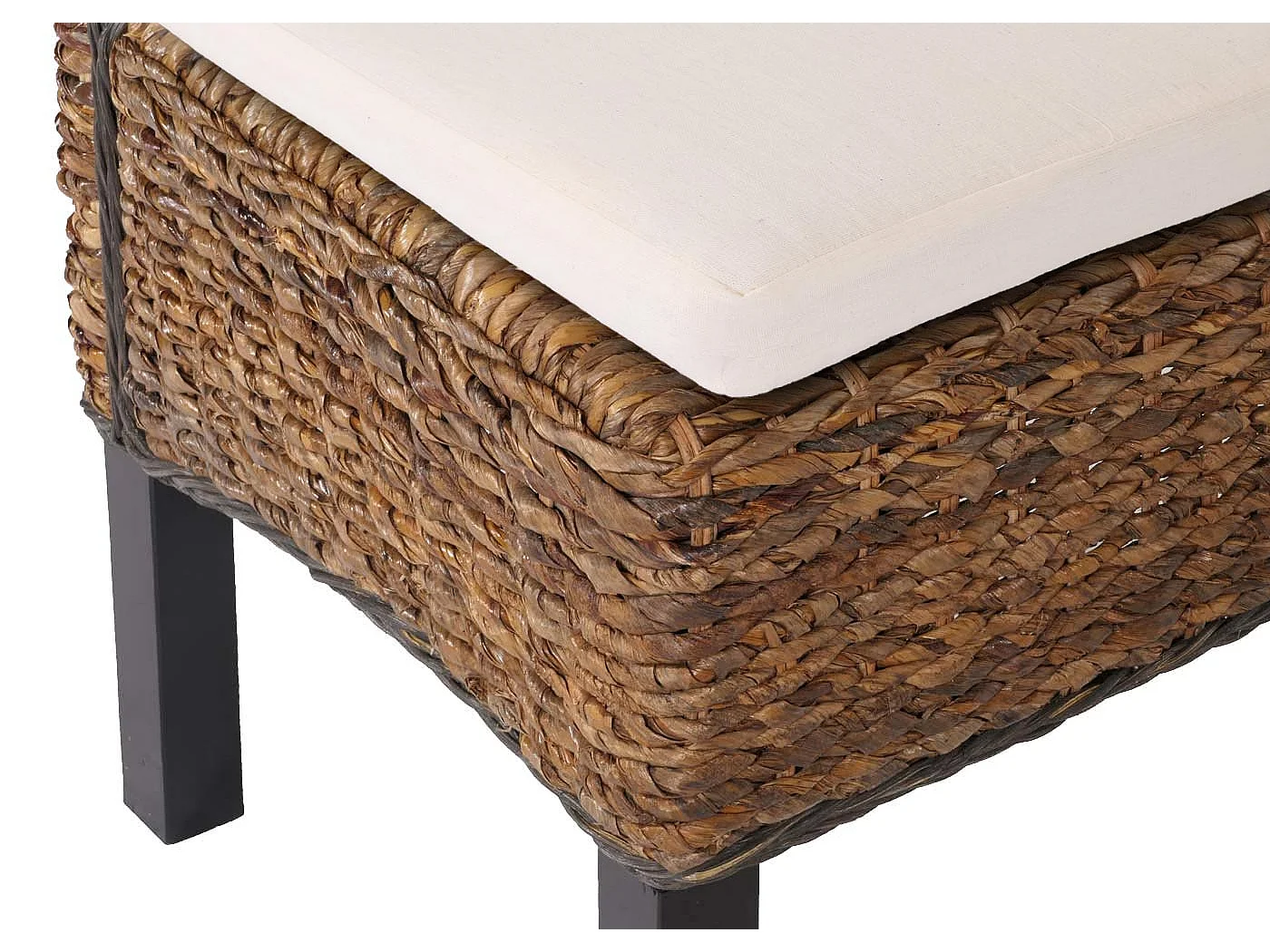 Chaise de salle à manger Loiret (lot de 6),  pieds foncés, avec coussins