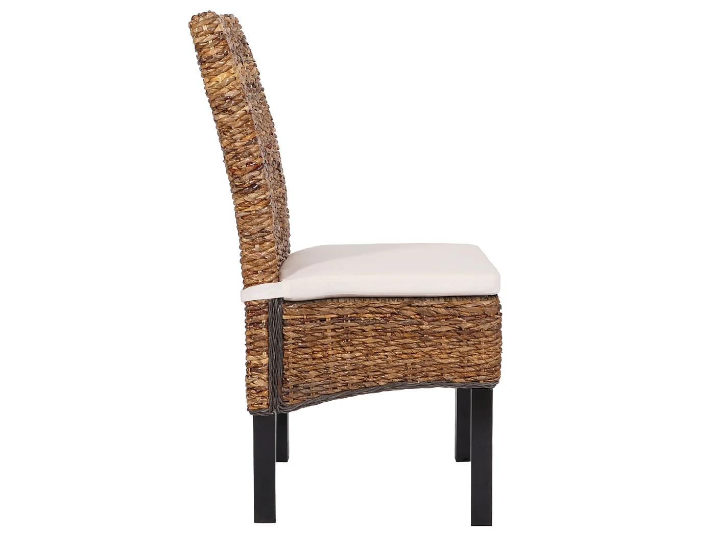 Cadeira de jantar Loiret (conjunto de 6),  escuro, com almofada