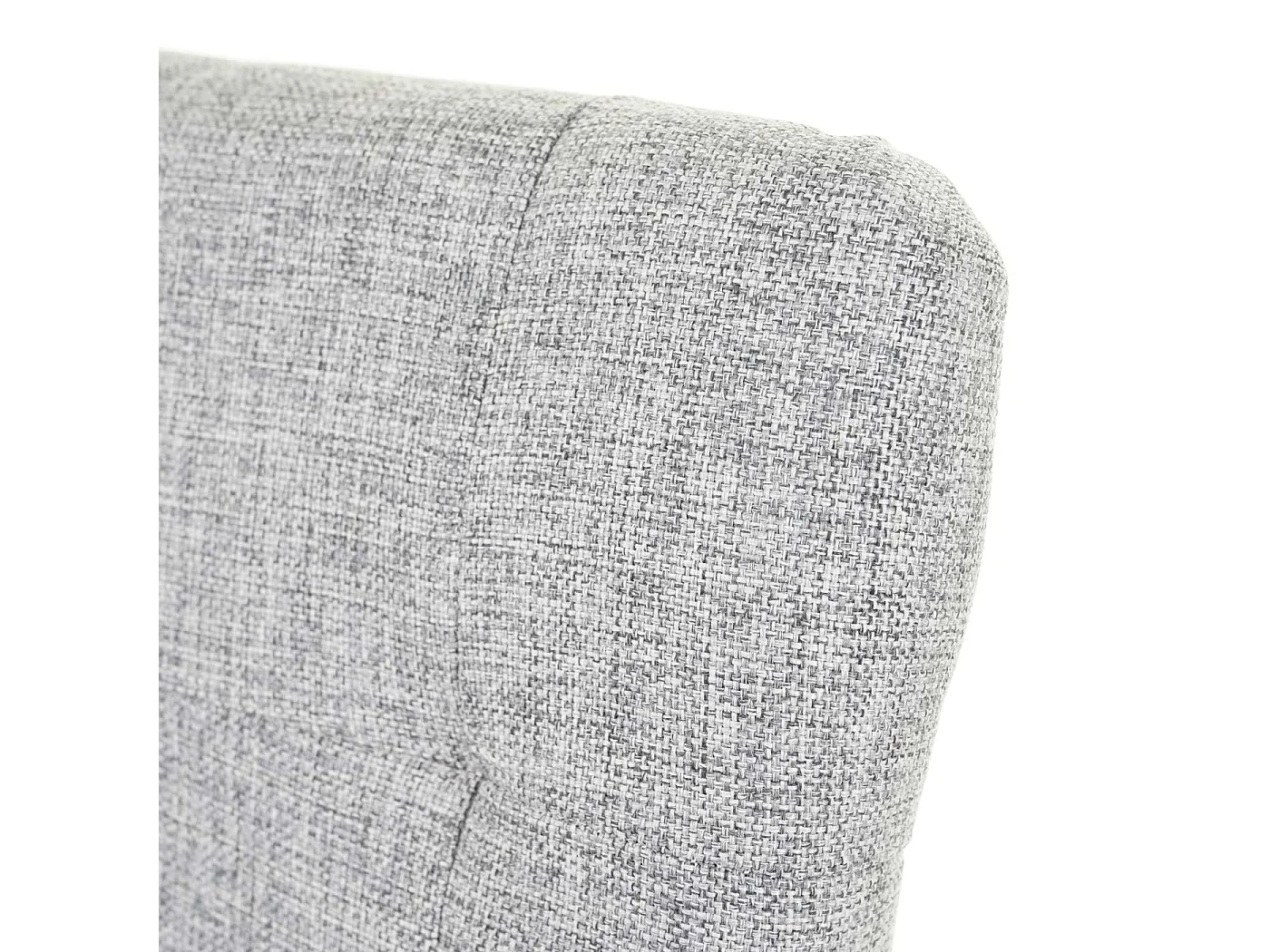 Eetkamerstoel MCW-E58 (set van 2),  stof/textiel grijs, lichte poten