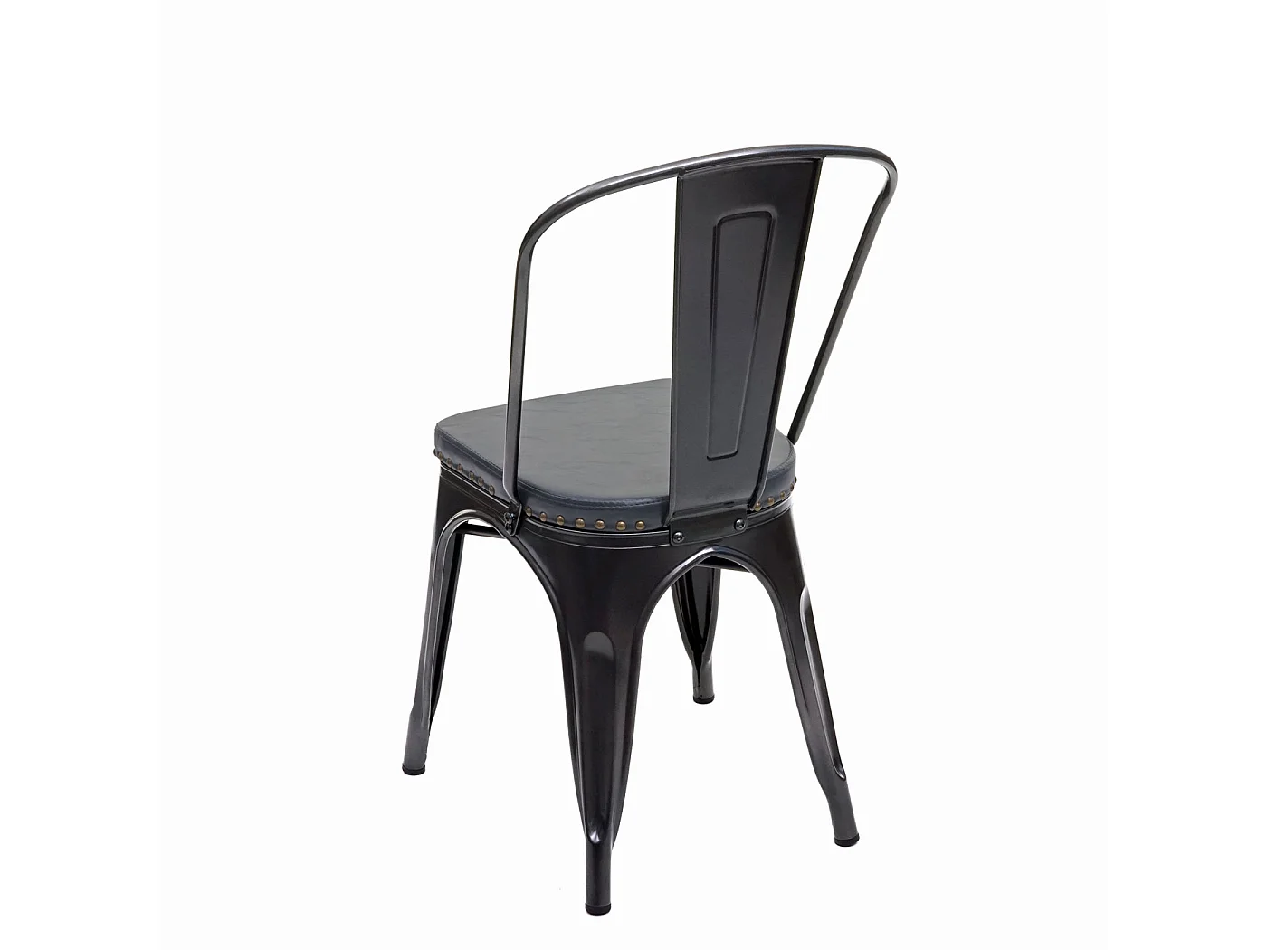 Chaise de salle à manger MCW-H10e (lot de 4),  noir-gris