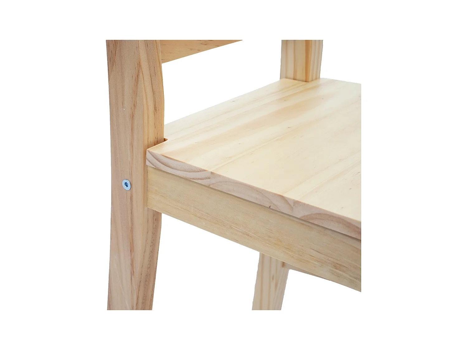 Set 4x sedie country classica cucina soggiorno MCW-F77 legno massello 42x40x86cm legno chiaro