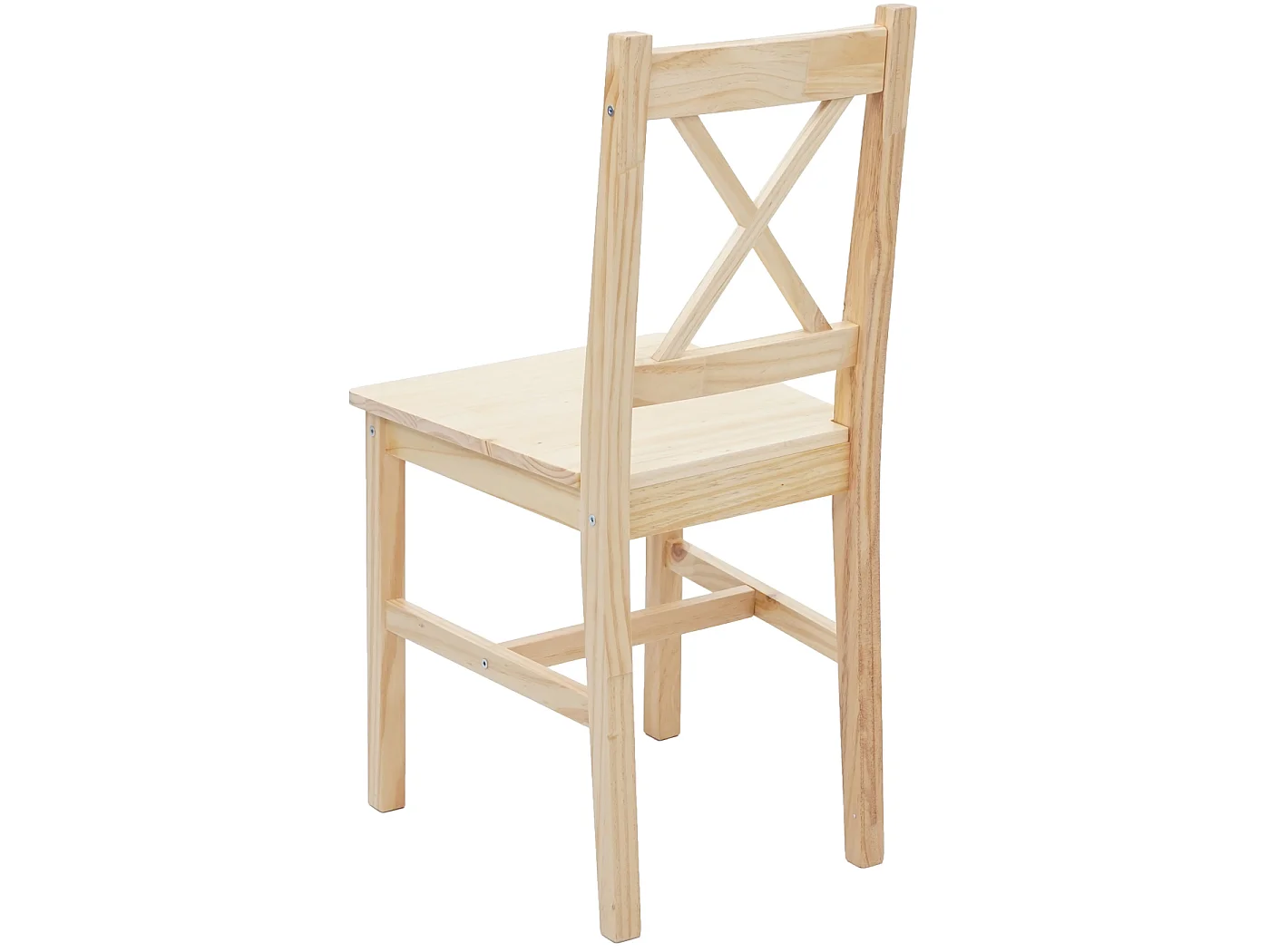 Eetkamerstoel MCW-F77 (set van 4),  grenen geglazuurd