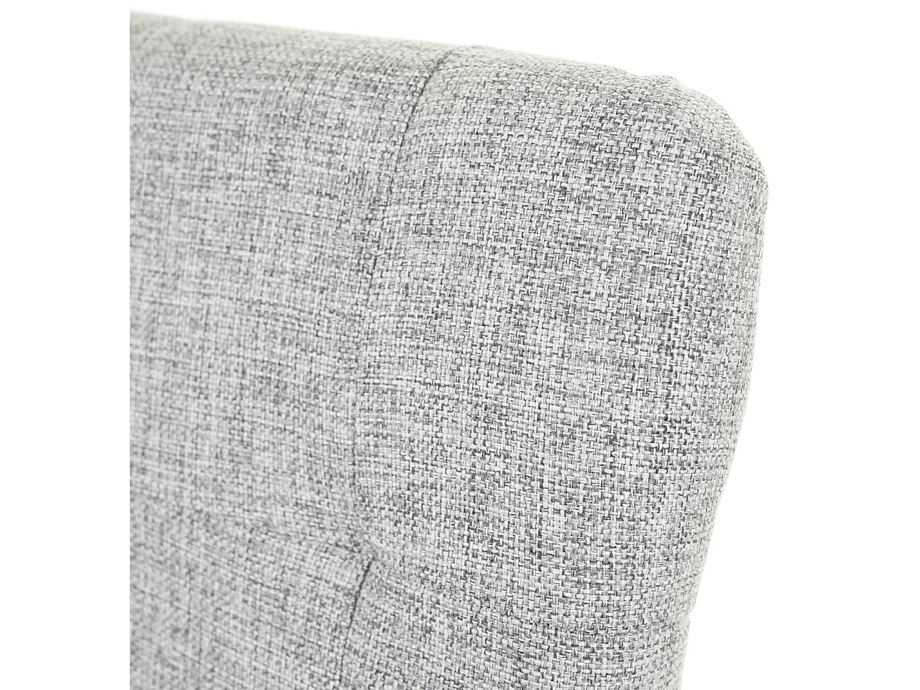 Eetkamerstoel MCW-E58 (set van 4),  stof/textiel grijs, donkere poten