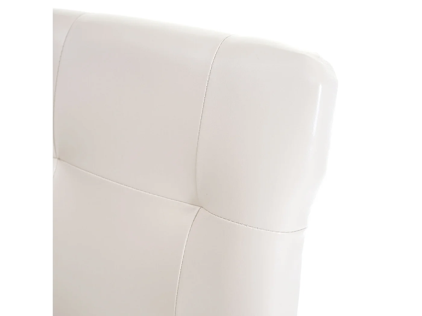Chaise de salle à manger MCW-E58 (lot de 6),  similicuir crème, pieds clairs