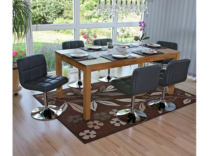 Silla de comedor Cadiz (set de 6),  gris