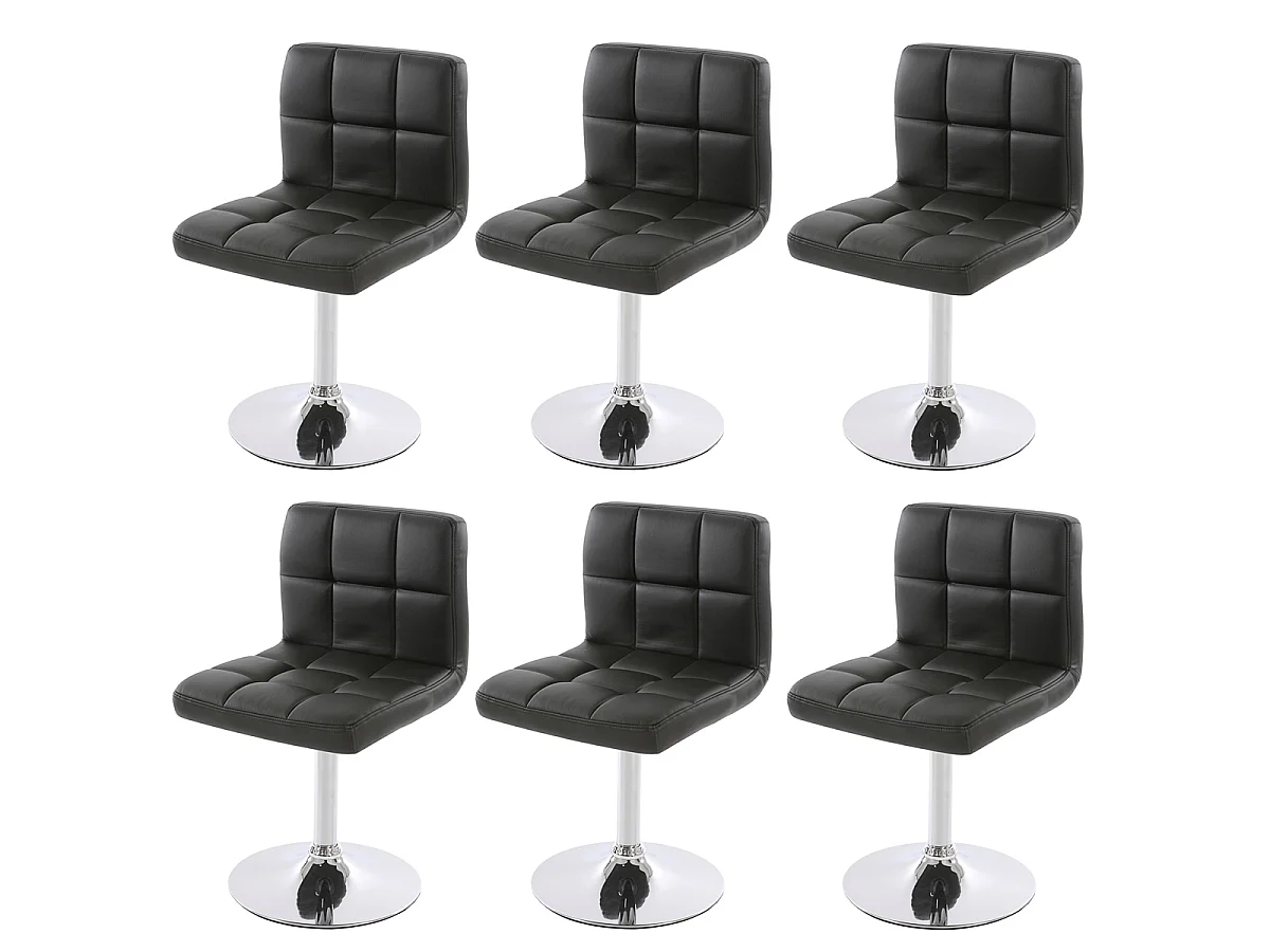 Chaise de salle à manger Cadiz (lot de 6),  gris