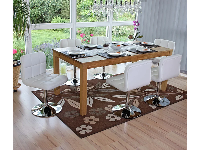 Eetkamerstoel Cadiz (set van 6),  wit