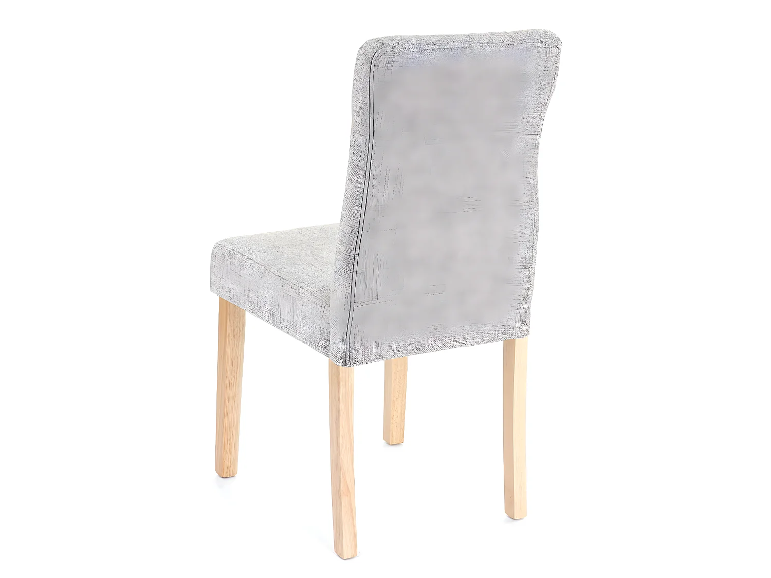 Cadeira de jantar MCW-E58 (conjunto de 4),  tecido/têxtil cinzento, pernas claras