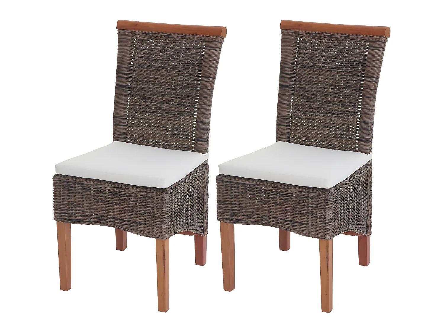 Chaise de salle à manger Sinio (lot de 2),  avec coussin